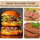 thumbnail image 3 of Bugucat hamburger press for 3 mini burger patties, 3 mini burger press made of cast aluminum with non-stick coating, grill accessories, 3 of 5