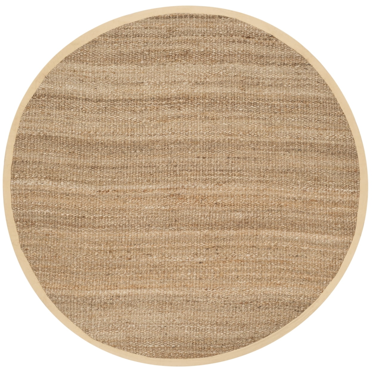 SAFAVIEH Natural Fiber Jerald Braided Jute Area Rug, Natural, 7' x 7' Square