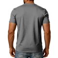 thumbnail image 4 of Henley Style for Mens T Shirt Casual Short Sleeve Summer Tee Lightweight Loose Fit Button Neck Pullover Top Daily T-Shirts, 4 of 6
