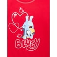 thumbnail image 4 of Bluey Girls' Valentine's Day Graphic Crewneck Pullover, Sizes 4-12, 4 of 11