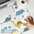 thumbnail image 4 of Long Mouse Pads for Desk,White Dinosaurs Plants Leaves Pattern Desk Mats on Top Of Desks, Desk Mouse Pad Extra Large with 3mm Non-Slip Base and Stitched Edge for Gaming,Office,Work,Home 31.5"x11.8", 4 of 6
