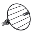 thumbnail image 3 of Motorcycle Headlight Grille, 6.5in Black Headlamp Protector Rustproof Strong  Replacement For Aprilla For Choppers For Motorbikes For Cafe Racers, 3 of 8
