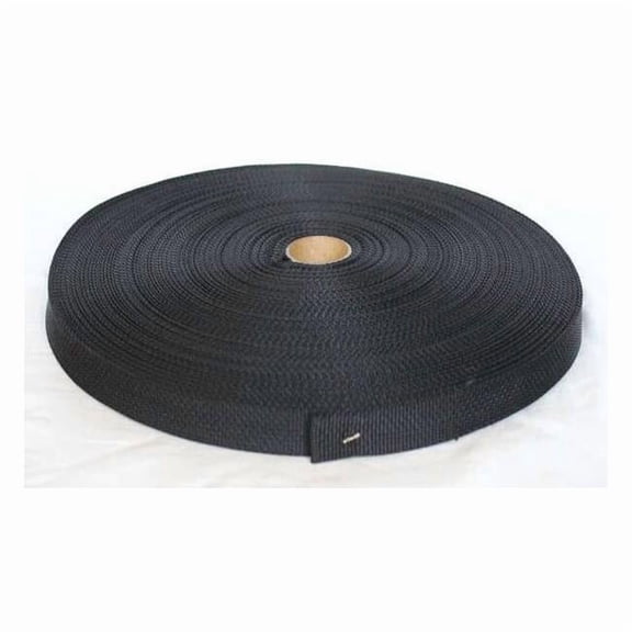 Bulk-Strap Webbing,Polypropylene,3/4" W,Black P34300BK