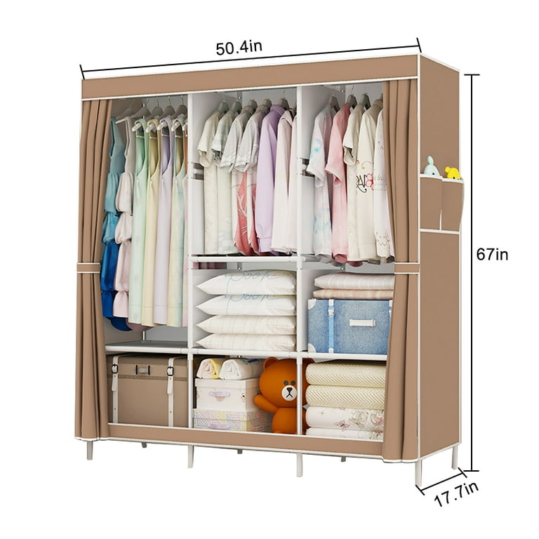 Storage Organizers, 12 Cubes Portable Closet Wardrobe with Doors, Plastic  Closet Organizers and Storage Shelves - AliExpress