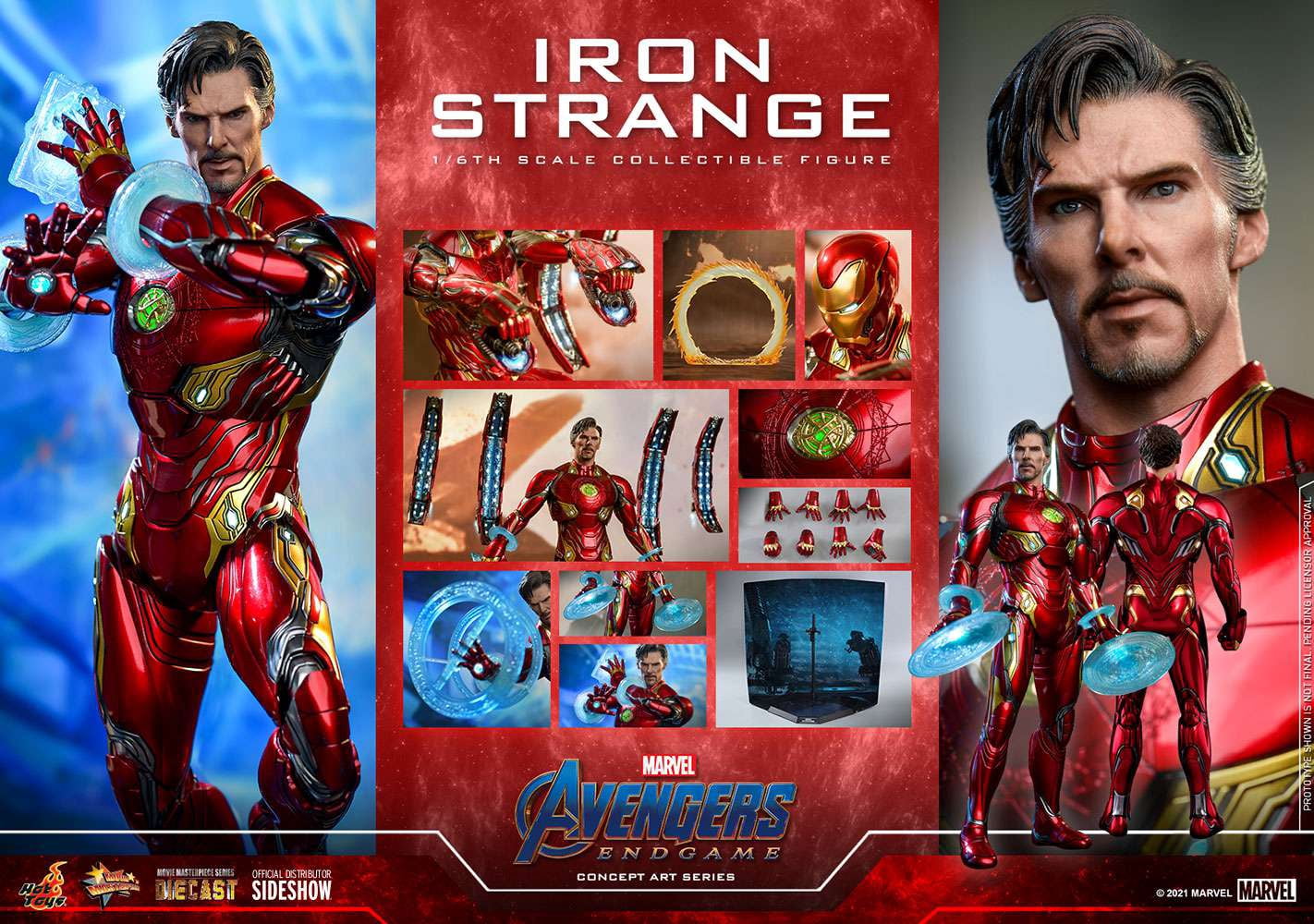 Marvel Movie Masterpiece Diecast Iron Strange Collectible Figure