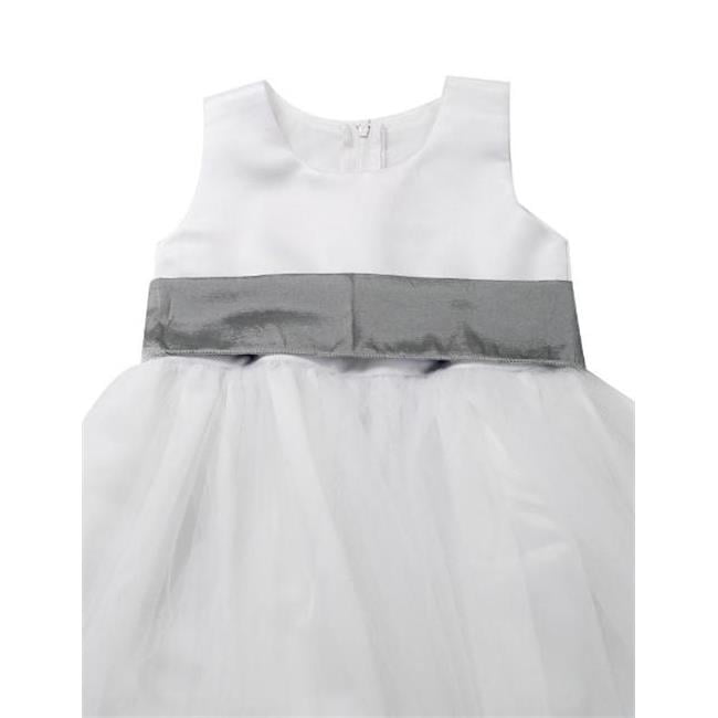 pewter flower girl dresses