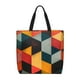 thumbnail image 1 of Easygdp Geometric Cube Pattern Art Bolsa Tote para Mujer, Bolso de Hombro para Trabajo, Playa, Viajes, Compras y Supermercado, 1 of 7