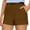 Coffee, variant on ZUKMRJPC Women's Waterproof Stretch Hiking Shorts Mid Rise Summer for Outdoor Golf Workout with Zip PocketsClearance Sales