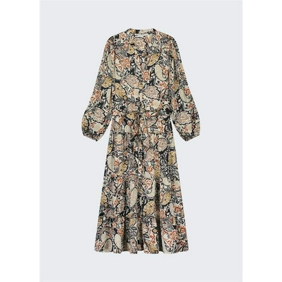 Summum 5s1350-11600 Womens Paisley Print Maxi Dress, Multi Color