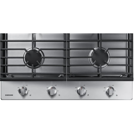 Samsung - 30" Built-In Gas Cooktop with 4 Burners - Stainless Steel