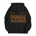 thumbnail image 3 of Praise The Lord Hoodies for Women Long Sleeve Zip Up Christian Hooded Sweatshirt with Pockets Jacket Coat, 3 of 5
