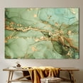 thumbnail image 2 of Luxury Marble Canvas, Modern Art Canvas, Green MArble Canvas Art, Green And Gold Marble, Alcohol Ink Art, Marble Wall Decor, Canvas Wall Decor - White Framed, 2 of 9