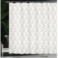 thumbnail image 4 of Ambesonne Modern Shower Curtain, Diagonal Greyscale Stripes, 69"Wx84"L, Pale Taupe and White, 4 of 5