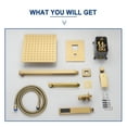 thumbnail image 4 of Boyel Living 10 inches Shower System Wall Mount 3-Function Single Shower Rain System Handheld Shower Brushed Gold, 4 of 10