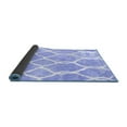 thumbnail image 2 of Ahgly Company Indoor Round Trellis Blue Modern Area Rugs, 6' Round, 2 of 4