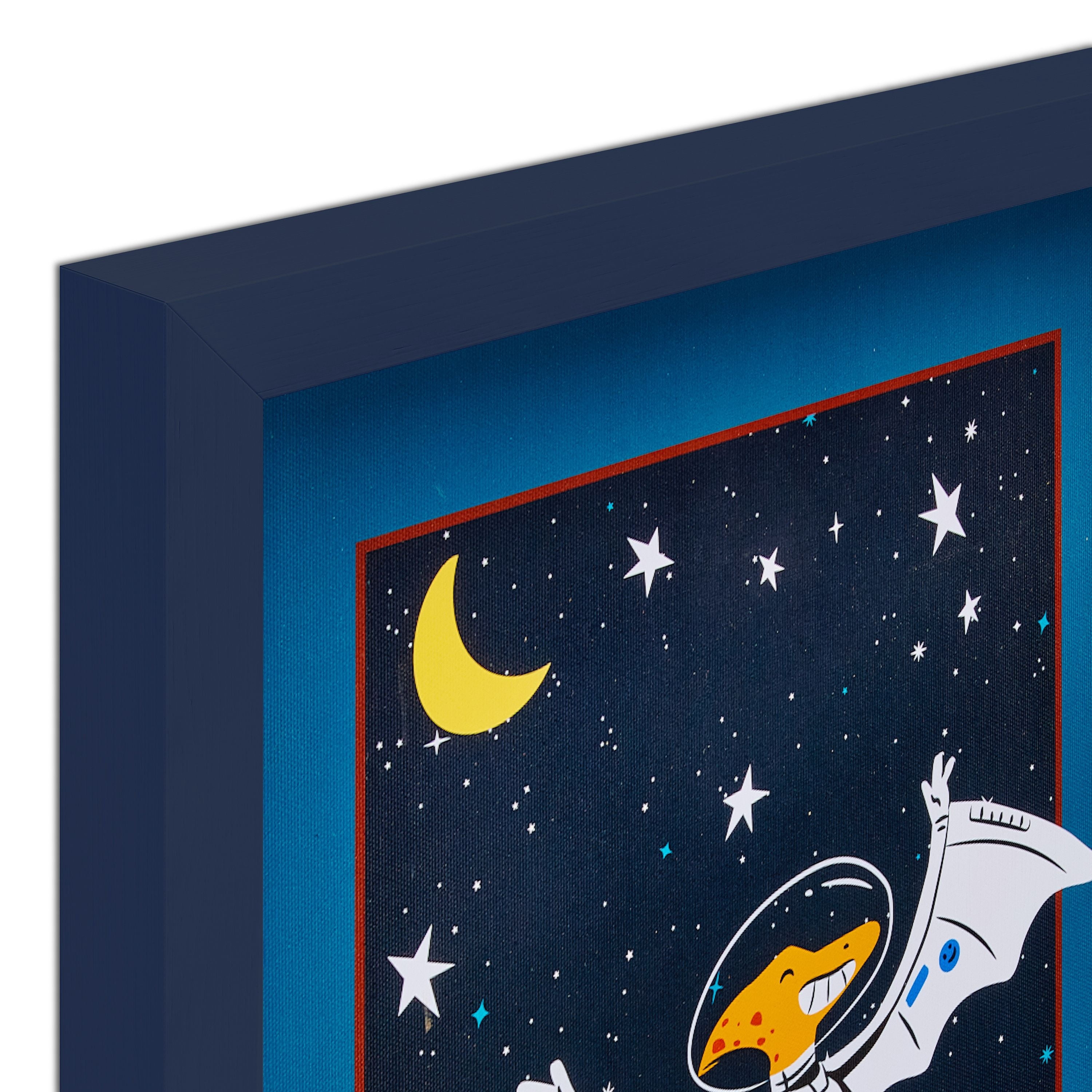Mainstays Kids Space Dino 3-Piece Framed Wall Art Set