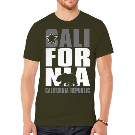 Republic Olive - Mens Black Short-Sleeve Men's California Republic T-Shirt