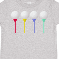 thumbnail image 4 of Inktastic Rainbow Golf Tees Boys or Girls Toddler T-Shirt, 4 of 5