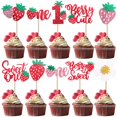 thumbnail image 1 of Adornos para magdalenas KeaiBear Sweet One Strawberry, 20 unidades, 1 of 7