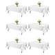 thumbnail image 1 of Mantel blanco Niuara, lavable, 60 x 102 cm, para mesas de 5 pies, 6 unidades, 1 of 7