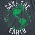 thumbnail image 2 of Mens Save The Earth T Shirt Funny Awesome Earth Day Mother Nature Animal Lover Tee for Guys Graphic Tees, 2 of 7