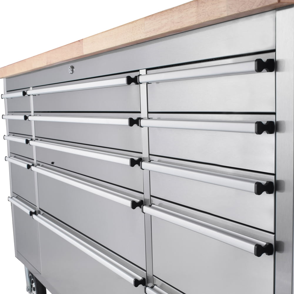 Anortrek 72 inch Rolling Tool Chest with 15 Drawers,Large Tool Box Lockable Storage Cabinet with Wheels