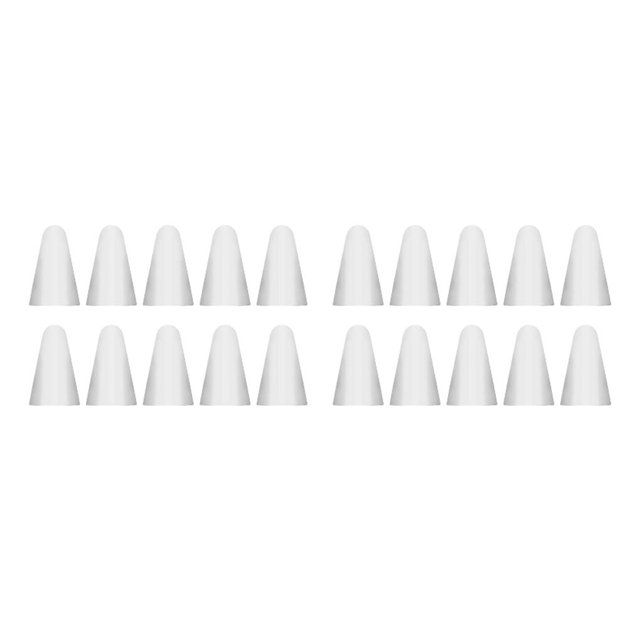 Moyic 10 piezas de tapas de plumín antideslizantes de silicona extraíbles para pantalla táctil, funda para punta de bolígrafo, alta Blanco 2Conjunto