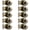Antique Brass, variant on Passage Door Knobs 7 Pack, Keyless Door Handles with Solid Latch, Flat Ball Knobs, Interior Closet Hallway Doorknob, Matte Black Finish