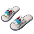 thumbnail image 5 of ichuanyi Fuzzy Open Toe Slippers for Women Indoor Cozy Fluffy Ladies Slippers, Cute Dachshund Winter Bedroom House Shoes Slip On Slides Sandal, 5 of 8