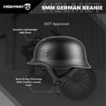 thumbnail image 6 of Highway 21 9mm German Beanie Solid Helmet - Gloss Black, 6 of 7