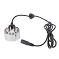 thumbnail image 1 of Fog Atomizer, 12 LED Color Changing Mist Maker Fogger Zinc Alloy Humidifier for Water Fountain Pond Rockery Vase Birdbath, Designed for Long Lasting Use, 1 of 7