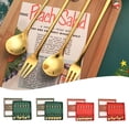 thumbnail image 3 of Mosiee Christmas Coffee Spoons Christmas Stainless Steel Small Spoon Teaspoons Dessert Spoon New Year Christmas Ornament Tableware, 3 of 9