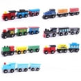 thumbnail image 1 of Fairnull 3 Pcs/ensemble Modèle de Mini Train en Bois Magnétique Jouet Éducatif pour Enfants Cadeau, 1 of 10