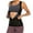 Black, variant on Womens Zipper Sauna Sweat Vest Hot Polymer Corset Waist Trainer Sauna Suit Tank Top Weight Loss Body Shaper Workout Shirt