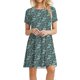thumbnail image 1 of Vestido suelto de manga corta suelto informal liso para mujer Vestido estampado floral estampado clásico Fridja qw1613, 1 of 8