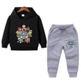 thumbnail image 3 of Conjuntos de chándal para bebés y niños pequeños, conjunto de ropa para niños de 1 a 8 años, Sudadera con capucha de manga larga, pantalones, traje para primavera y otoño, 3 of 5