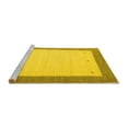 thumbnail image 2 of Ahgly Company Machine Washable Indoor Rectangle Abstract Yellow Contemporary Area Rugs, 2' x 4', 2 of 4