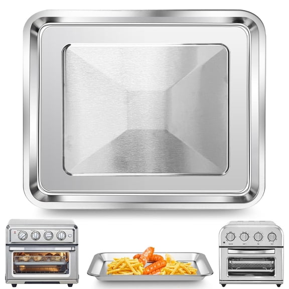 GWY 304 Stainless Steel Air Fryer Tray for TOA-28 AFR-25, Replacement Pan