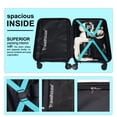 thumbnail image 2 of Hardshell Carry on Luggage 20" Lightweight Hardside Suitcase with Spinner Wheels.(Light Blue), 2 of 6