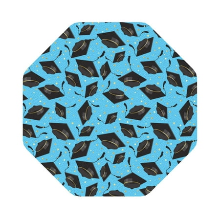 

Disketp Graduation Hats2 Funny Coasters 6 Pcs Leather Coasters with Holder Perfect Housewarming Hostess Gifts Protect Furniture from Water Marks Scratch and Damage