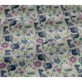 thumbnail image 5 of oneOone Cotton Jersey Beige Fabric Cute Animal Dress Material Fabric Print Fabric By The Yard 58 Inch Wide, 5 of 6