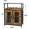 thumbnail image 6 of Wine Bar Cabinet for Liquor and Glasses, Home Liquor Cabinet, Coffee Bar Cabinet with Wine Rack and Glass Holder, Industrial Sideboard Buffet Cabinet with Storage for Kitchen, 6 of 6