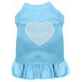 thumbnail image 1 of Chevron Heart Screen Print Dress Baby Blue Xs (8), 1 of 1