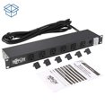 thumbnail image 2 of Tripp Lite 12-Outlet Rackmount PDU Power Strip, Six Front & Six Rear Facing Outlets, 15A, 120V, 15ft Cord with Right-Angle Plug, Horizontal 1U Rack Mount,, 2 of 11