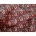 thumbnail image 4 of oneOone Silk Tabby Fabric Leaves|Floral & Paisley Block Decor Fabric Printed BTY 42 Inch Wide, 4 of 4