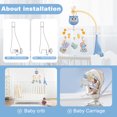 thumbnail image 5 of SUMWE Baby Crib Mobile with Music and Lights for Girls Musical Mobiles for Crib Boy Hanging Toys Bassinet Mobile for Pack n Play Portable Baby Mobile - Blue, 5 of 7
