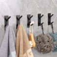 thumbnail image 2 of Ganchos de pared autoadhesivos de plástico para colgar: extrafuertes, 4,5 kg, gancho para abrigos y toallas en baños, duchas, cocinas, paredes y puertas., 2 of 2