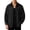 a01Black, variant on Men's Long Sleeve Button Up Denim Shirt Jacket Collared Button Cuff Loose Fit Seams Vintage Jean Blouses Black XXXL