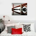 thumbnail image 3 of JRXY Golden Gate Bridge Wall Art San Francisco Skyline Wall Decor for Living Room Bedroom Red and Black Canvas Prints USA City Pictures Black White Cityscape Paintings Artwork 20x16” Picture 1, 3 of 3
