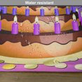 thumbnail image 6 of Ambesonne 50th Birthday Place Mats Set of 4, Cake with Candles, Standard Size, Multicolor, 6 of 6